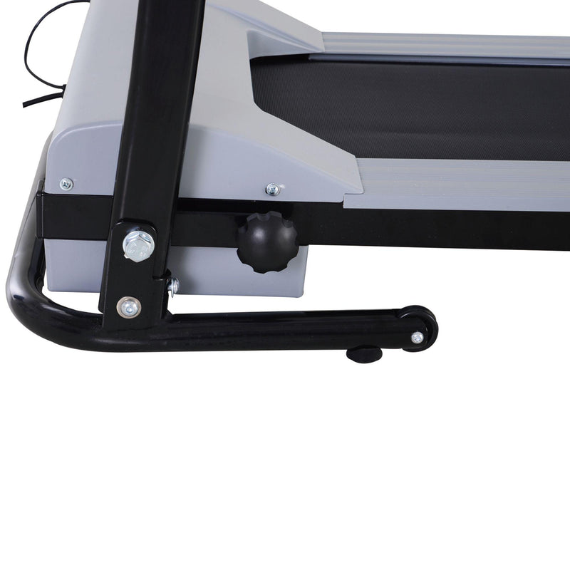 Tapis Roulant Motorizzato 6 Km/h con Schermo LED 0.6 HP Nero