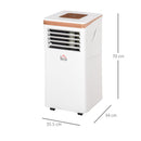 Deumidificatore d'Aria 19,2 Litri 1010W 2 Velocità Bianco
