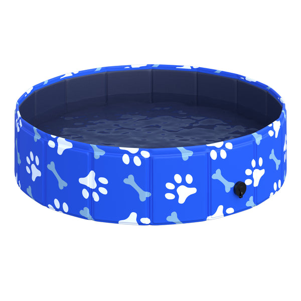 Piscina Rigida per Cani Taglia Piccola 25 Kg Ø80x20 cm in PVC e Truciolare Blu acquista