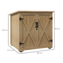 Armadio da Esterno con Ripiano Interno 77.5x88x90 cm in Legno di Abete 
