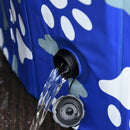 Piscina Rigida per Cani Taglia Piccola 35 Kg Ø100x30 cm in PVC e Truciolare Blu