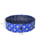 Piscina Rigida per Cani Taglia Media 65 Kg Ø120x30 cm in PVC e Truciolare Blu