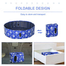 Piscina Rigida per Cani Taglia Media 65 Kg Ø120x30 cm in PVC e Truciolare Blu