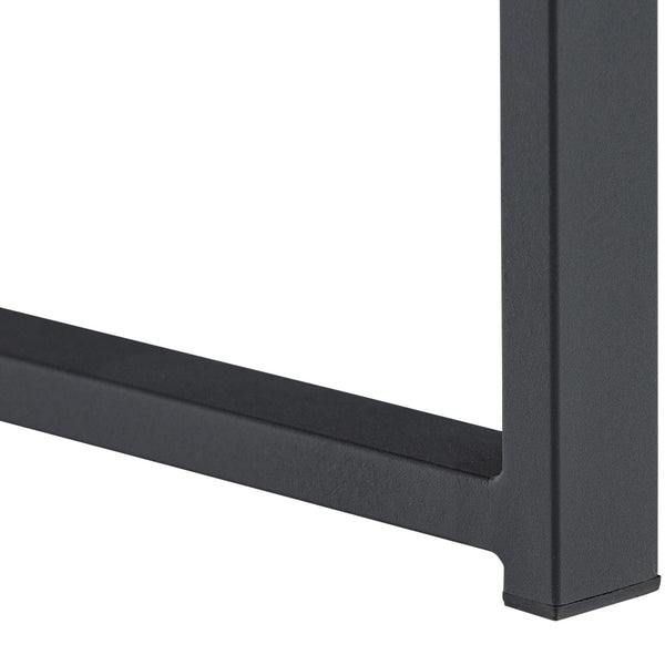 acquista Set Salotto da Giardino Divano 2 Poltrone e Tavolino in Alluminio Grigio e Nero