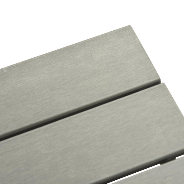 prezzo Set Salotto da Giardino Divano 2 Pouf e Tavolino in Rattan Grigio