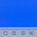 Lettino Prendisole Pieghevole da Giardino 58x139x35,5 cm in Acciaio e Tessuto Oxford Blu