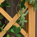 Fioriera da Giardino con Griglia 40x40x160 cm in Legno