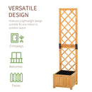 Fioriera da Giardino con Griglia 40x40x160 cm in Legno