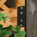 Fioriera da Giardino con Griglia 40x40x160 cm in Legno