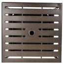 Tavolino da Giardino 55,5x55,5x46 cm in Rattan e Acciaio Marrone