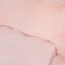 Poltroncina per Bambini 60x50x59 cm in Peluche Coniglio Rosa