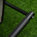 Sdraio Dondolo da Giardino 62x88x165 cm in Metallo e Tessuto Grigio