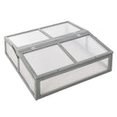 Mini Serra da Giardino 90x92x28 cm in Legno e Policarbonato Trasparente