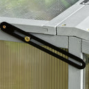 Mini Serra da Giardino 90x92x28 cm in Legno e Policarbonato Trasparente