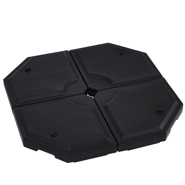 Base per Ombrellone da Giardino 96x96x9 cm in HDPE Nero acquista