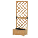 Fioriera da Giardino con Griglia 60x40x160 cm in Legno