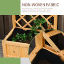 Fioriera da Giardino con Griglia 60x40x160 cm in Legno