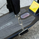 Monopattino per Ragazzi Pieghevole Regolabile Ruote Luminose in Alluminio Nero