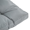 Set 3 Cuscini Seduta e 2 Schienali per Pallet in Poliestere Imbottito Grigio scuro