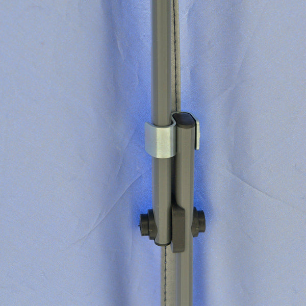 sconto Gazebo Pieghevole da Giardino 3x3m in Metallo e Tessuto Blu