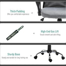 Sedia Poltrona Direzionale da Ufficio in Tessuto Grigio