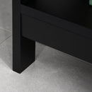 Consolle Ingresso 2 Cassetti 100x30,5x80 cm in MDF Nero
