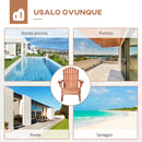 Sedia a Dondolo con Braccioli 77x94x97 cm in Legno