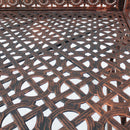 Panchina 2 Posti da giardino 104x75x95,5 cm in Metallo Bronzo