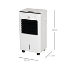 Raffrescatore Ventilatore con Ghiaccio 75W 9 Funzioni Bianco