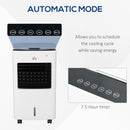 Raffrescatore Ventilatore con Ghiaccio 75W 9 Funzioni Bianco