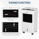 Raffrescatore Ventilatore con Ghiaccio 75W 9 Funzioni Bianco