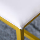 Consolle Trucco 90x40x125 cm con Specchio e Sgabello Bianco