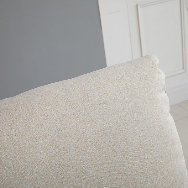 Divano 2 Posti Reclinabile Manuale 134x92x97 cm in Tessuto Beige sconto