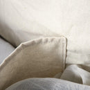 Cesto Portabiancheria Pieghevole 57x34x60 cm in Rattan con Sacco Grigio