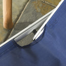 Lettino Prendisole Pieghevole da Giardino 60x170x76 cm in Alluminio e Textilene Blu