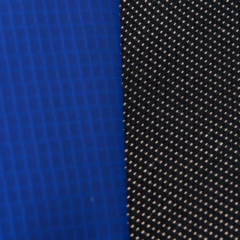 Trampolino Tappeto Elastico Ø366x269 cm con Rete e Bordo Imbottito Blu e Nero