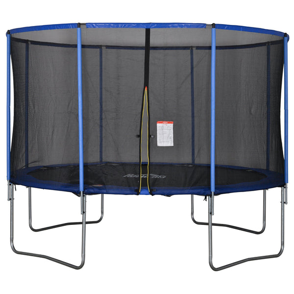 prezzo Trampolino Tappeto Elastico Ø366x269 cm con Rete e Bordo Imbottito Blu e Nero