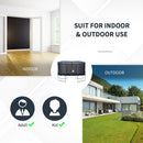 Trampolino Tappeto Elastico Ø426x269 cm con Rete e Bordo Imbottito Blu e Nero