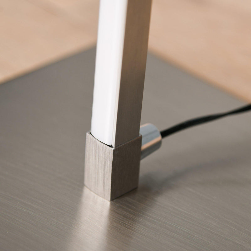 Lampada a LED da Terra a Stelo 144 cm 12W Bianco Caldo Argento