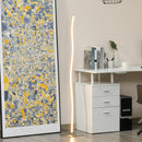 Lampada a LED da Terra a Stelo 144 cm 12W Bianco Caldo Argento