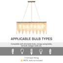 Lampadario Moderno a Gocce 80x20x130 cm E14 40W Argento