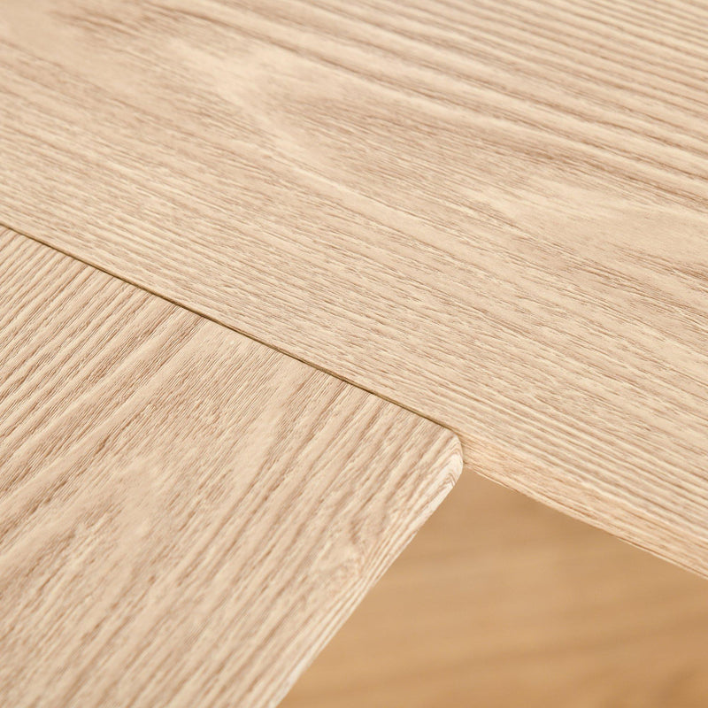Scrivania Angolare da Ufficio 150x120x74 cm con 3 Mensole in Metallo e MDF Legno e Bianco