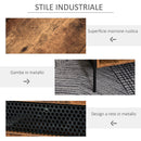 Tavolino Basso 123,8x56x38 cm in Truciolare Marrone Rustico