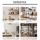 Tavolino da Bar Alto 64x64x109 cm Piano in Similpelle Nero