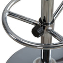 Tavolino da Bar Alto 64x64x109 cm Piano in Similpelle Nero