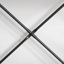 Scrivania da Ufficio Compatta 100x60x75,5 cm in Metallo e MDF Nera