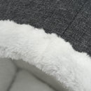 Amaca per Gatti 48x35x35 cm da Termosifone o Finestra Grigio e Bianco