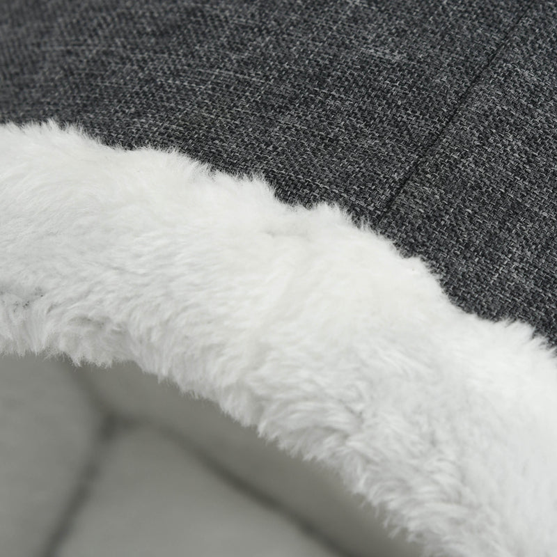 Amaca per Gatti 48x35x35 cm da Termosifone o Finestra Grigio e Bianco