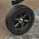 Barbecue a Gas GPL 2 Fuochi 2,8kW in Acciaio con Ruote e Mensole Nero