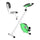 Cyclette Magnetica Pieghevole con Display LCD Verde